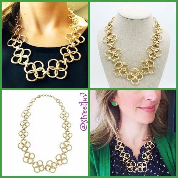 🎃 Stella & Dot Crosby Gold Link Necklace - Picture 2 of 8